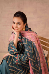 Nishat Linen 3 Piece Printed Suit - 42301787-R