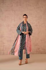 Nishat Linen 3 Piece Printed Suit - 42301787-R