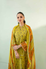 Nishat Linen 3 Piece Printed Suit - 42302112-R