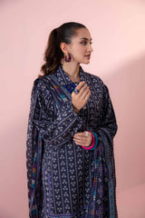 Nishat Linen 3 Piece Printed Suit - 42302132-R